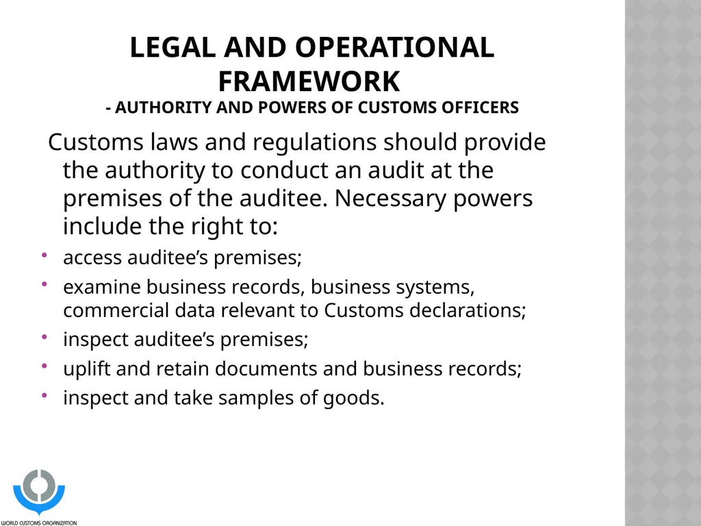 STRATEGIC PLANNING FOR Post-Clearance Audit (PCA) - slide 9 of 16