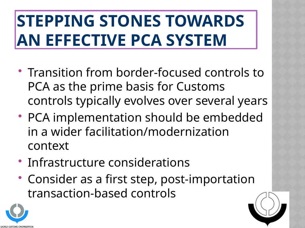 STRATEGIC PLANNING FOR Post-Clearance Audit (PCA) - slide 7 of 16