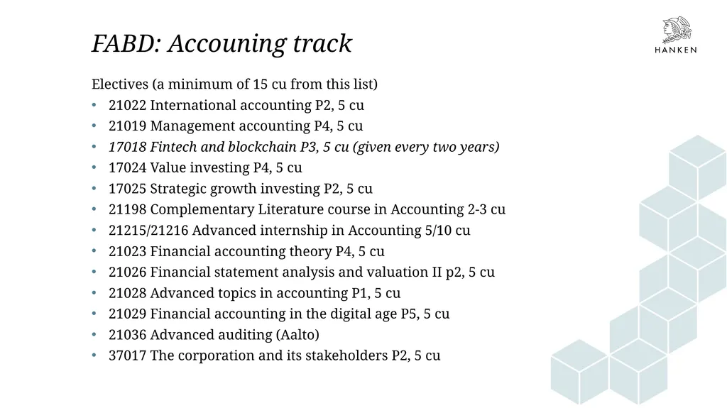 Orientation days Financial analysis and business - slide 9 of 14