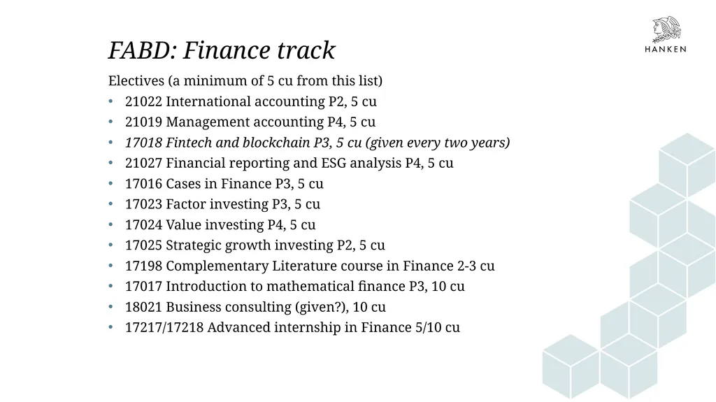 Orientation days Financial analysis and business - slide 7 of 14