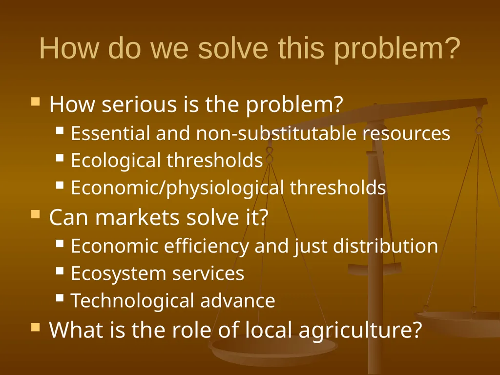 Local Agriculture, Global Ecosystems, and Human - slide 3 of 22