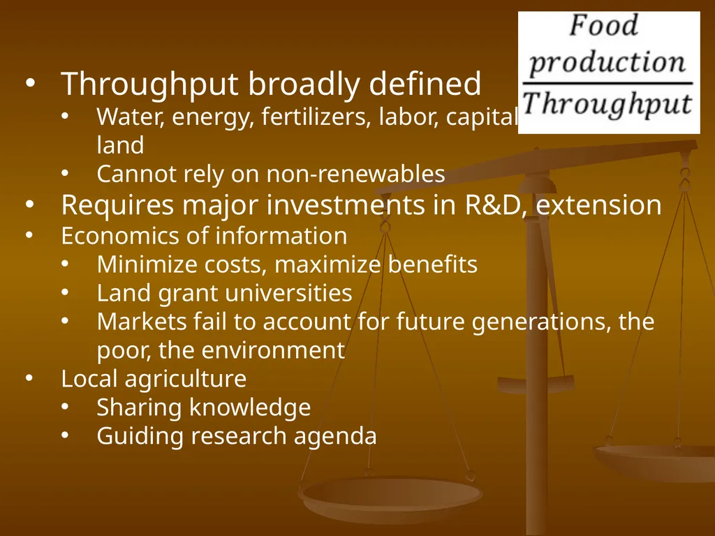 Local Agriculture, Global Ecosystems, and Human - slide 20 of 22