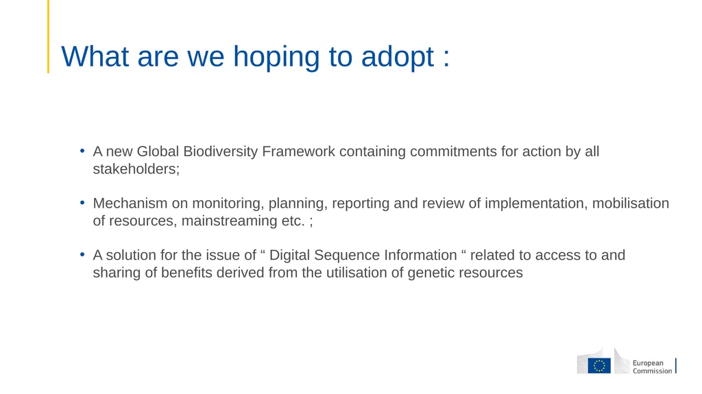 CBD –COP 15 7th to 19th December 2022 Montreal, - slide 2 of 9