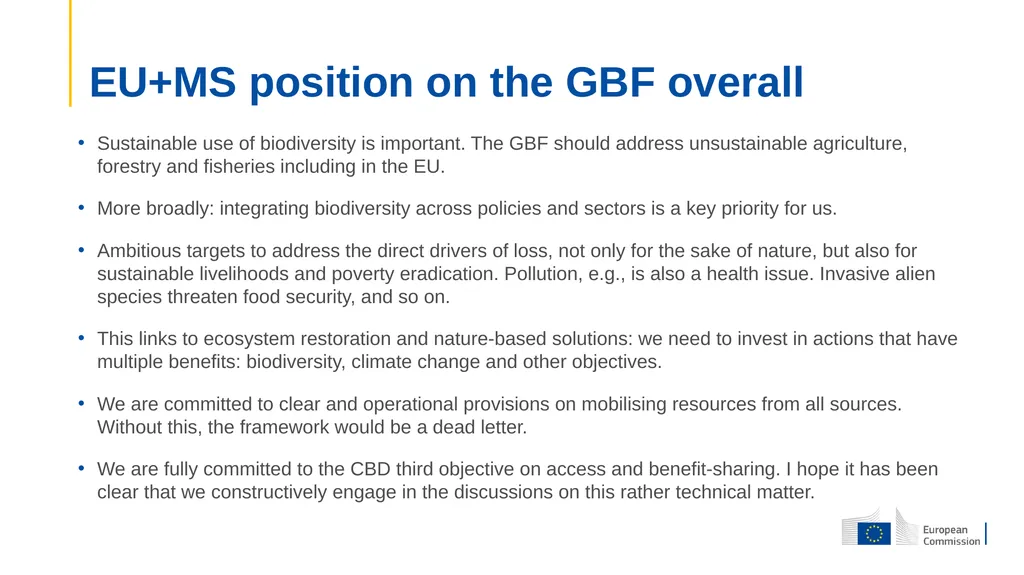 CBD –COP 15 7th to 19th December 2022 Montreal, - slide 6 of 9