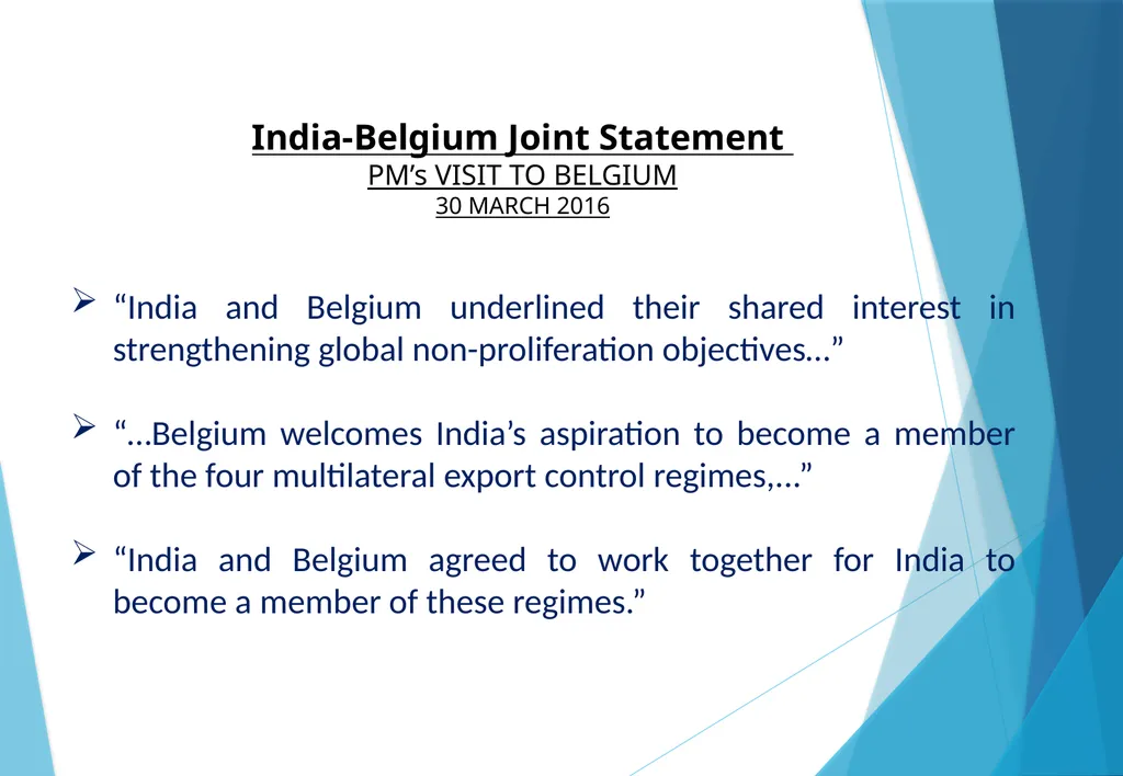 INDIA IN THE NUCLEAR SUPPLIERS GROUP (NSG) Amb. - slide 14 of 17
