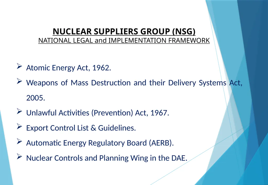 INDIA IN THE NUCLEAR SUPPLIERS GROUP (NSG) Amb. - slide 3 of 17