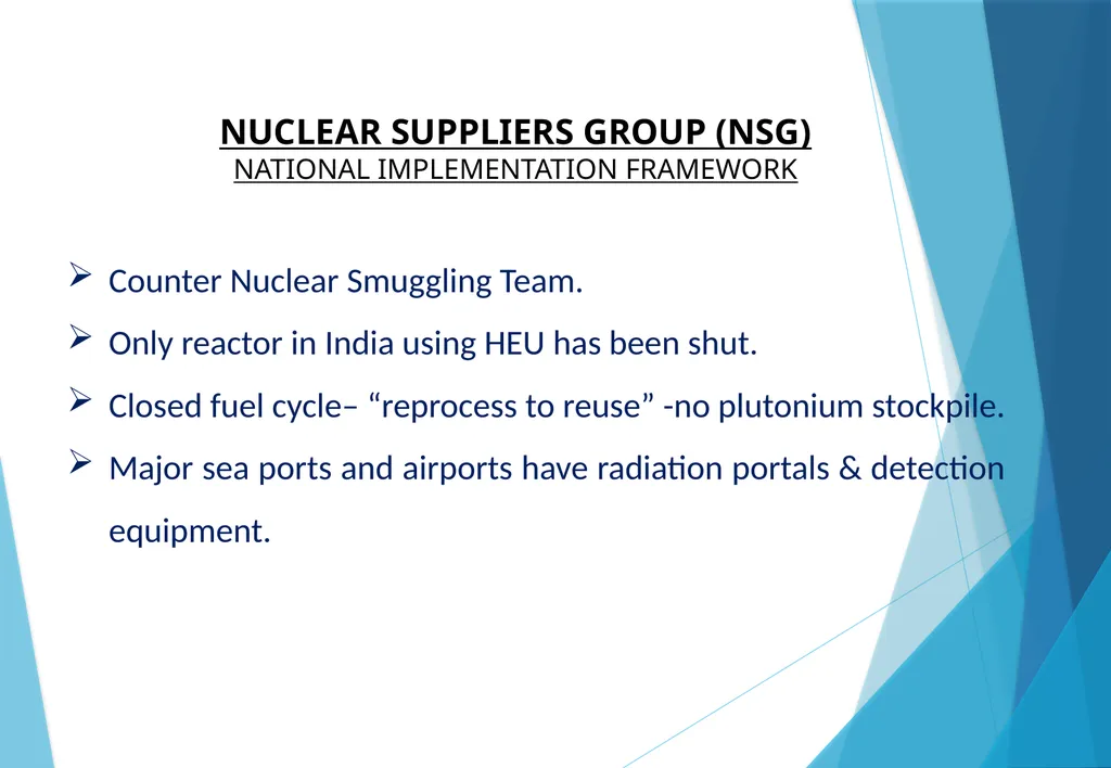 INDIA IN THE NUCLEAR SUPPLIERS GROUP (NSG) Amb. - slide 5 of 17