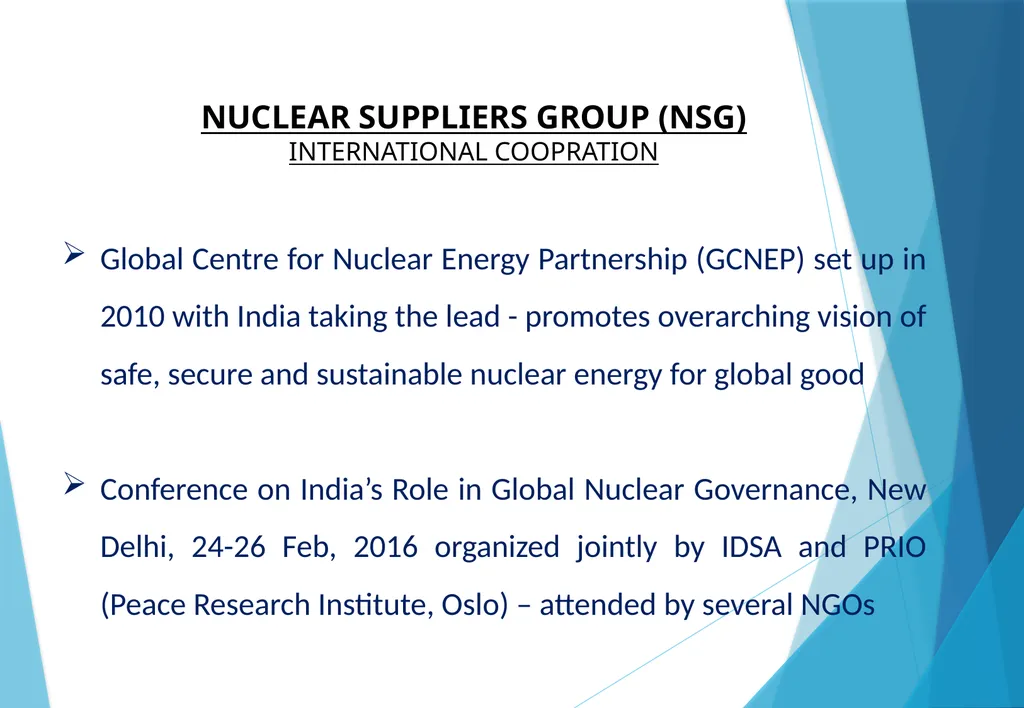 INDIA IN THE NUCLEAR SUPPLIERS GROUP (NSG) Amb. - slide 7 of 17