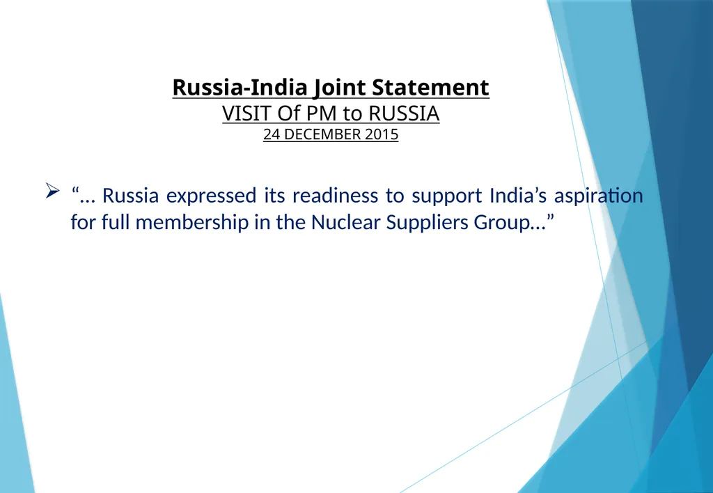 INDIA IN THE NUCLEAR SUPPLIERS GROUP (NSG) Amb. - slide 10 of 17
