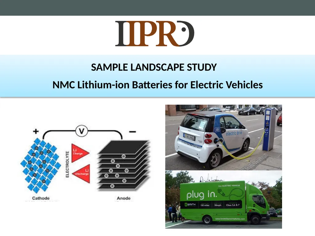 SAMPLE LANDSCAPE STUDY NMC Lithium-ion Batteries - slide 1 of 33