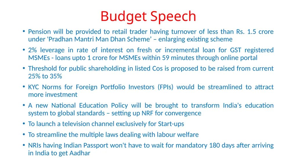 Budget - 2019 My Views By YVST Sai Commissioner of - slide 7 of 15