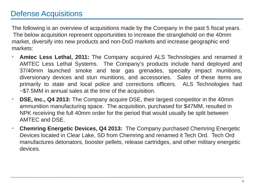 National Presto Industries: Sum of the Parts Makes - slide 6 of 32