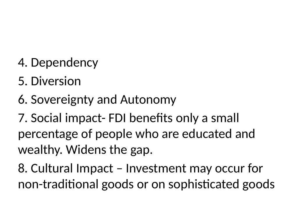 Foreign Investment in India Foreign capital is - slide 21 of 22