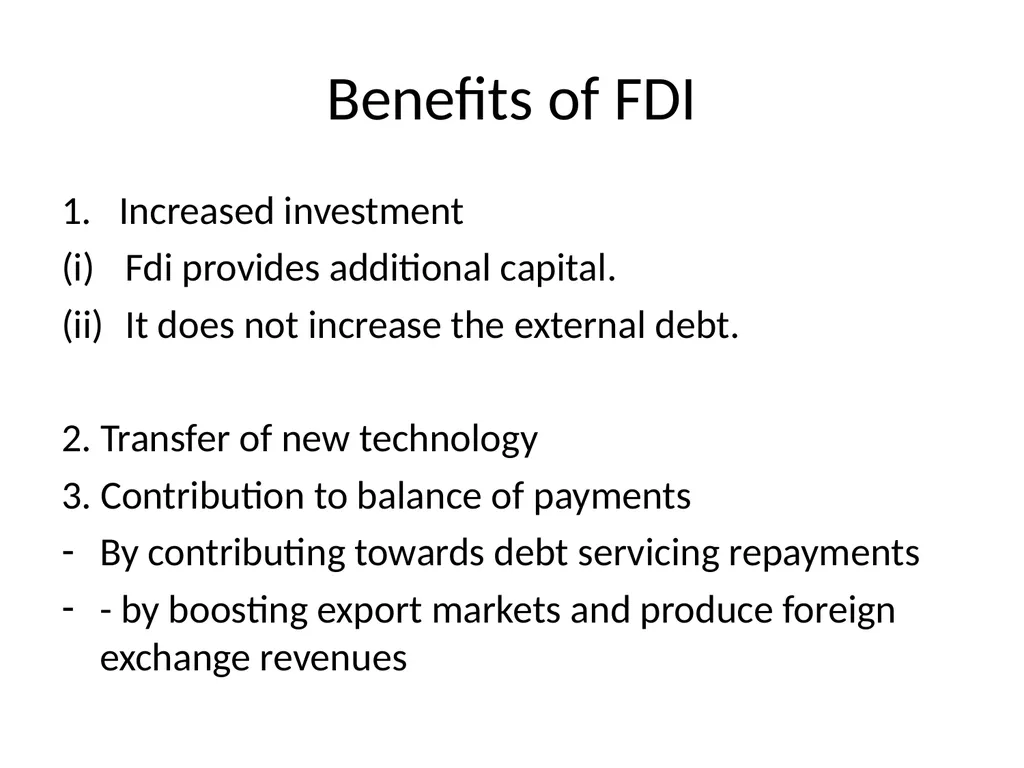 Foreign Investment in India Foreign capital is - slide 17 of 22