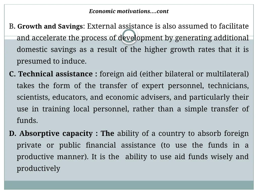 Chapter 6: aid, debt, FDI, and economic - slide 4 of 31