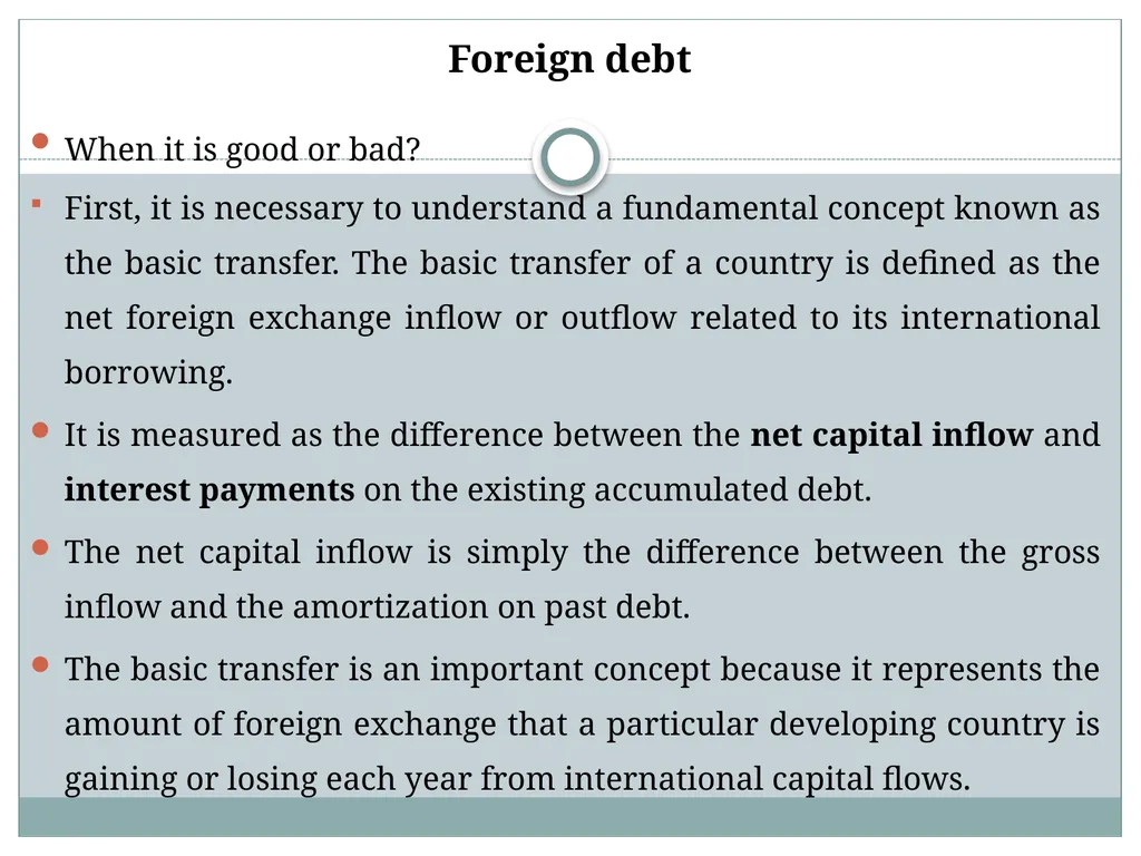 Chapter 6: aid, debt, FDI, and economic - slide 9 of 31