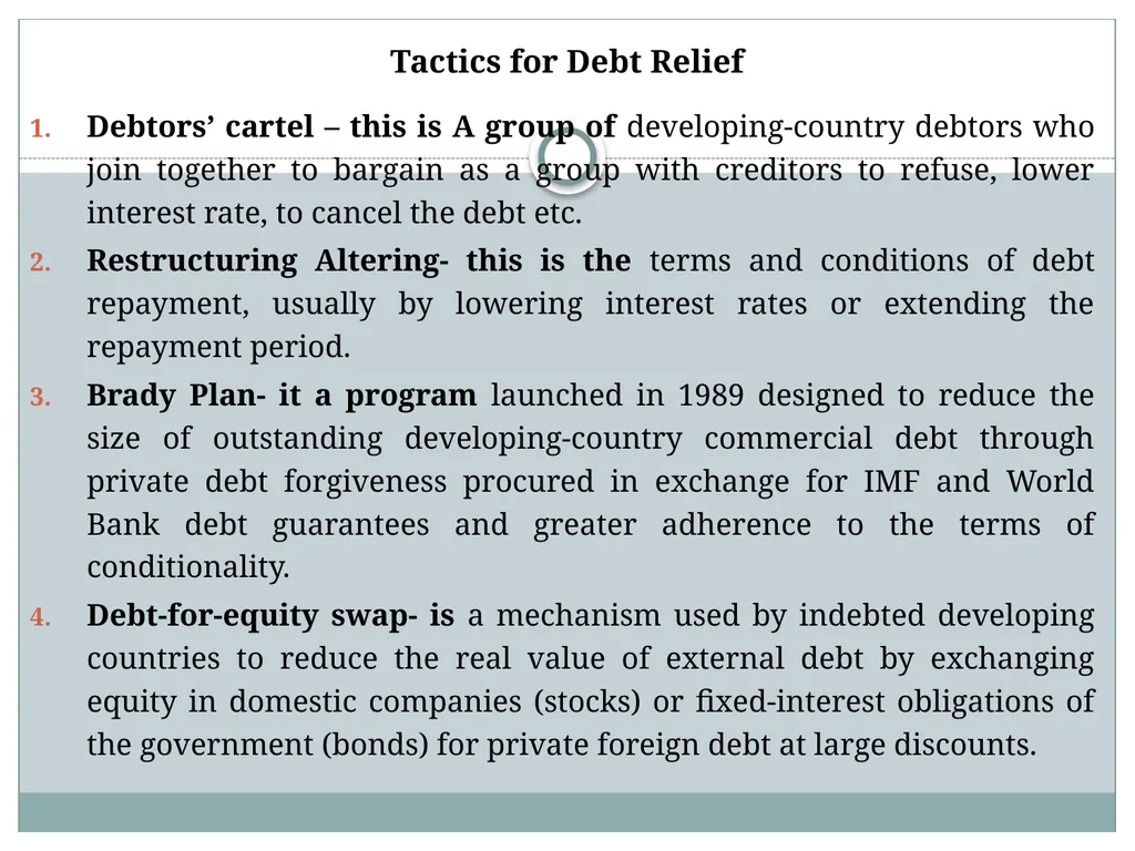 Chapter 6: aid, debt, FDI, and economic - slide 13 of 31