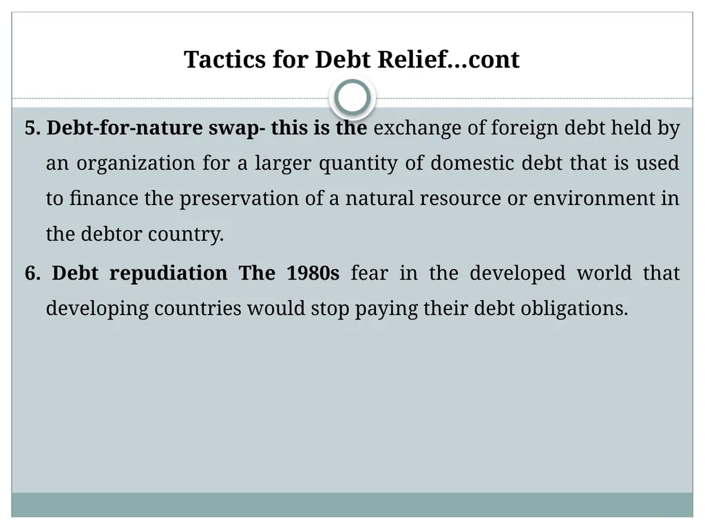 Chapter 6: aid, debt, FDI, and economic - slide 14 of 31