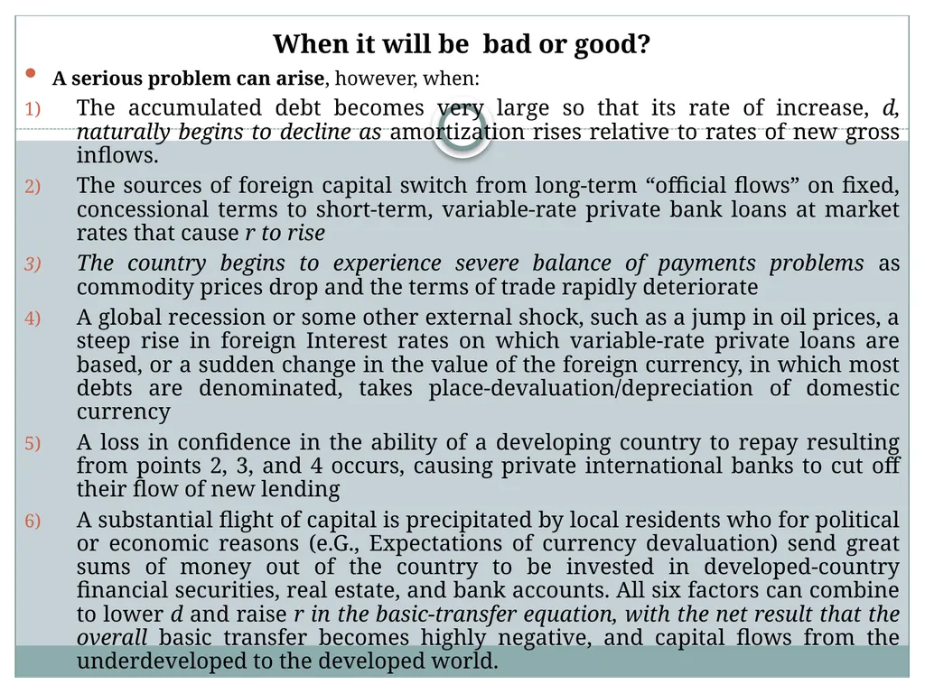 Chapter 6: aid, debt, FDI, and economic - slide 12 of 31