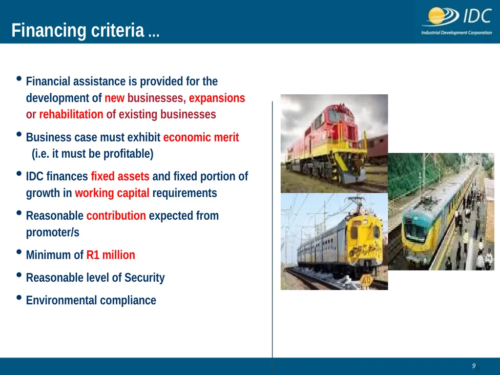 Industrial Development Corporation Automotive & - slide 9 of 23