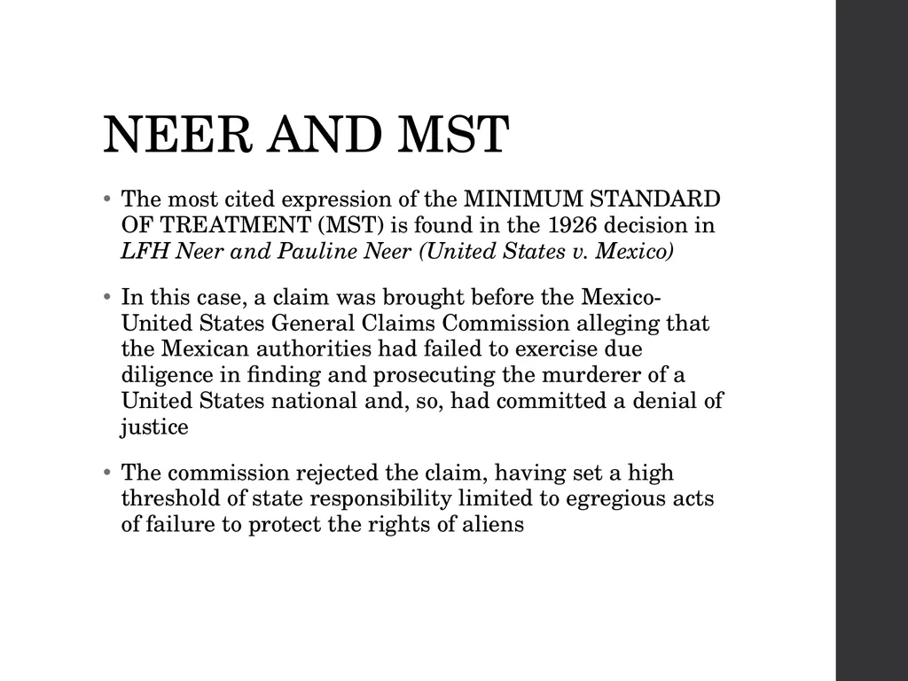 Treaty Standards: Part 1 Comparative Public Law – - slide 125 of 129
