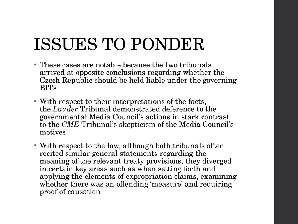 Treaty Standards: Part 1 Comparative Public Law – - slide 102 of 129