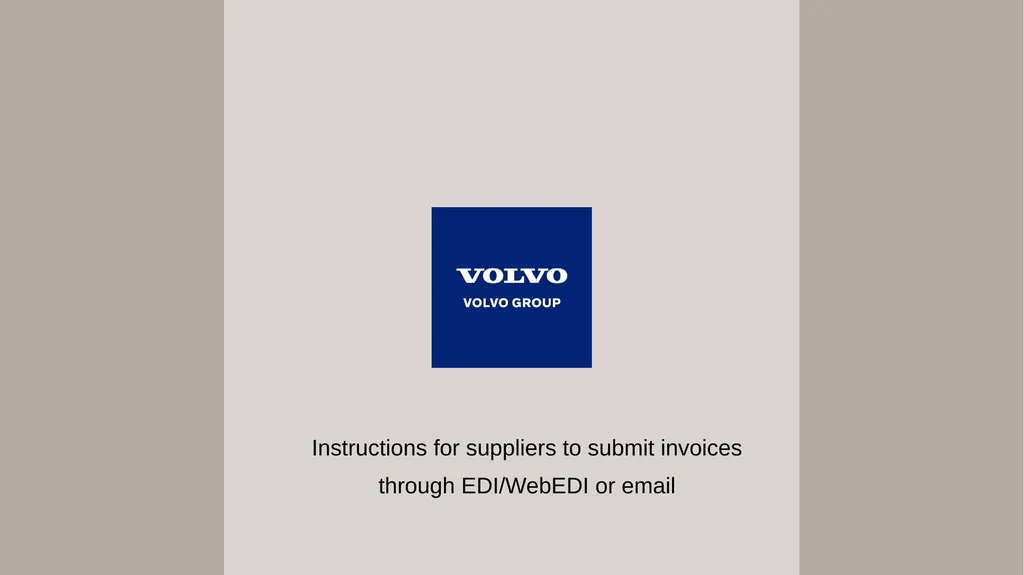 Instructions for suppliers to submit invoices