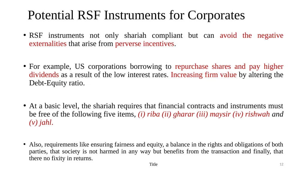 Innovative Islamic Capital Market Instruments A - slide 12 of 34