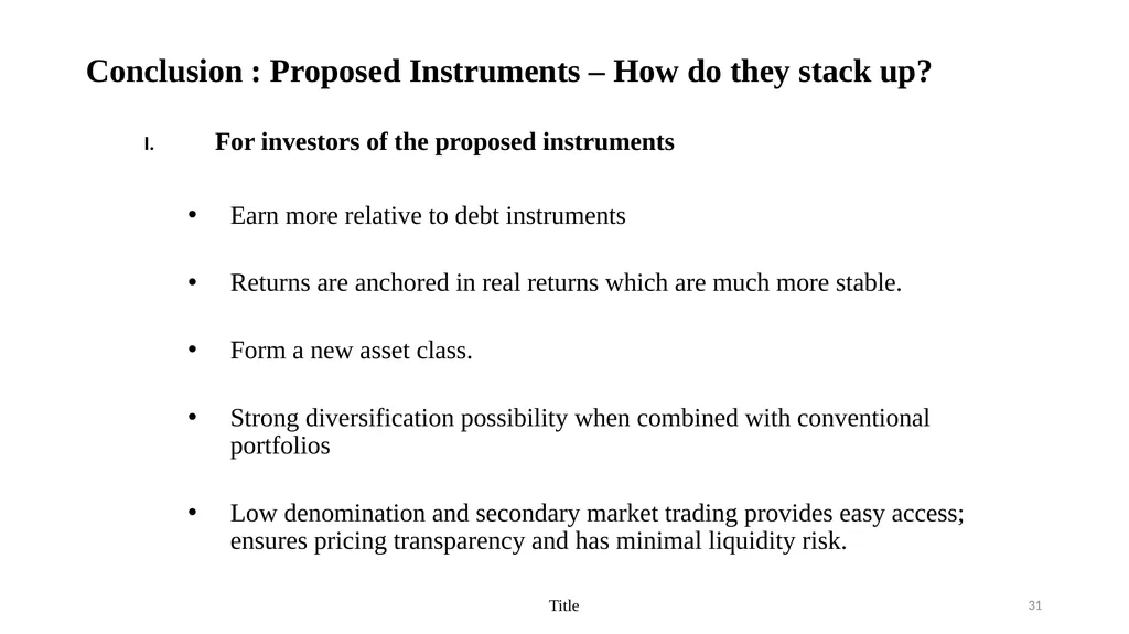 Innovative Islamic Capital Market Instruments A - slide 31 of 34