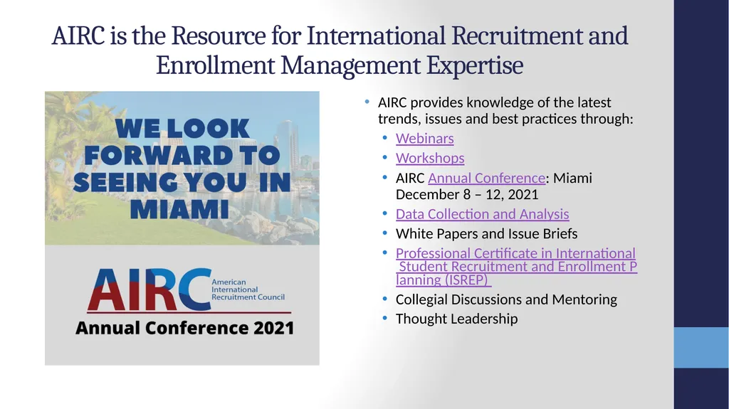 The American International Recruitment Council - slide 4 of 13