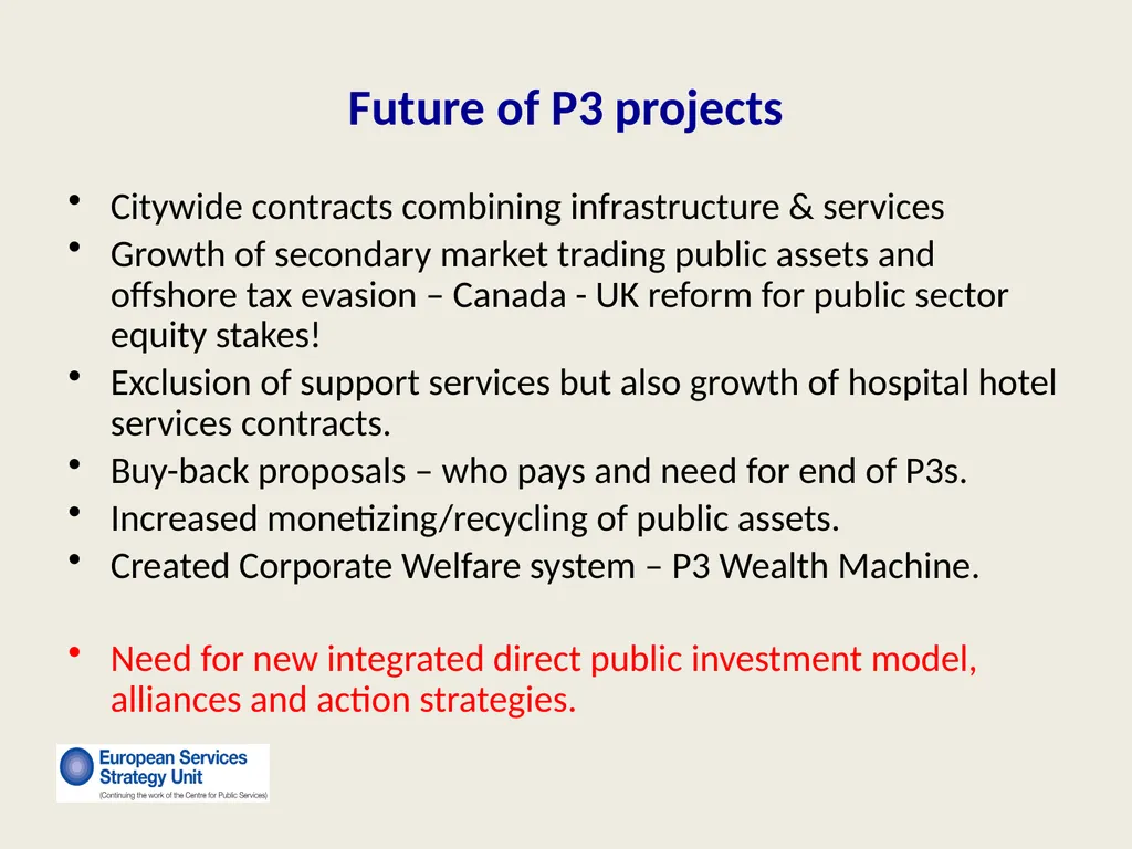 New Forms of Privatization Making It Public: - slide 18 of 25