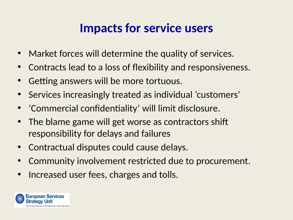 New Forms of Privatization Making It Public: - slide 21 of 25