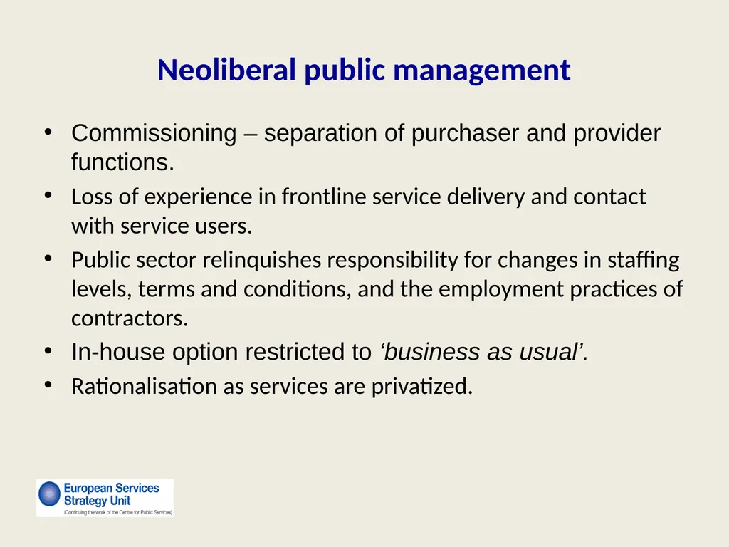 New Forms of Privatization Making It Public: - slide 9 of 25