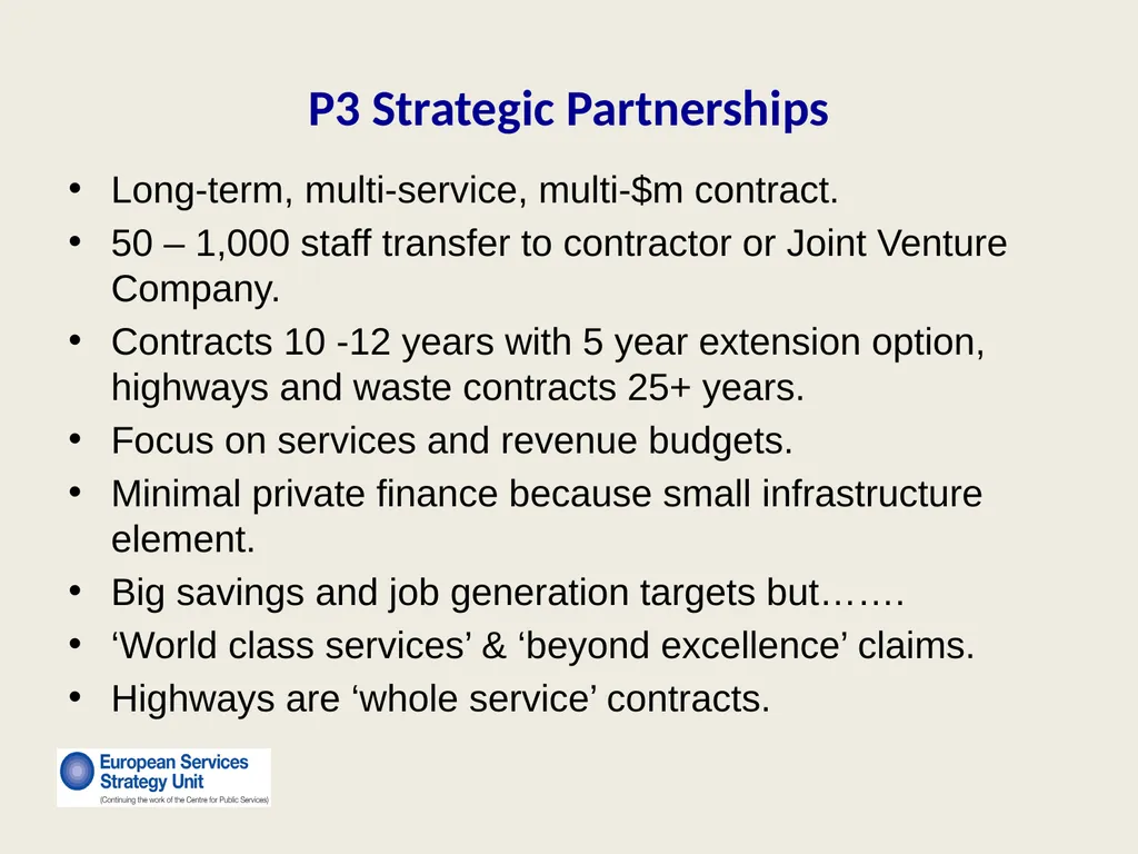 New Forms of Privatization Making It Public: - slide 10 of 25