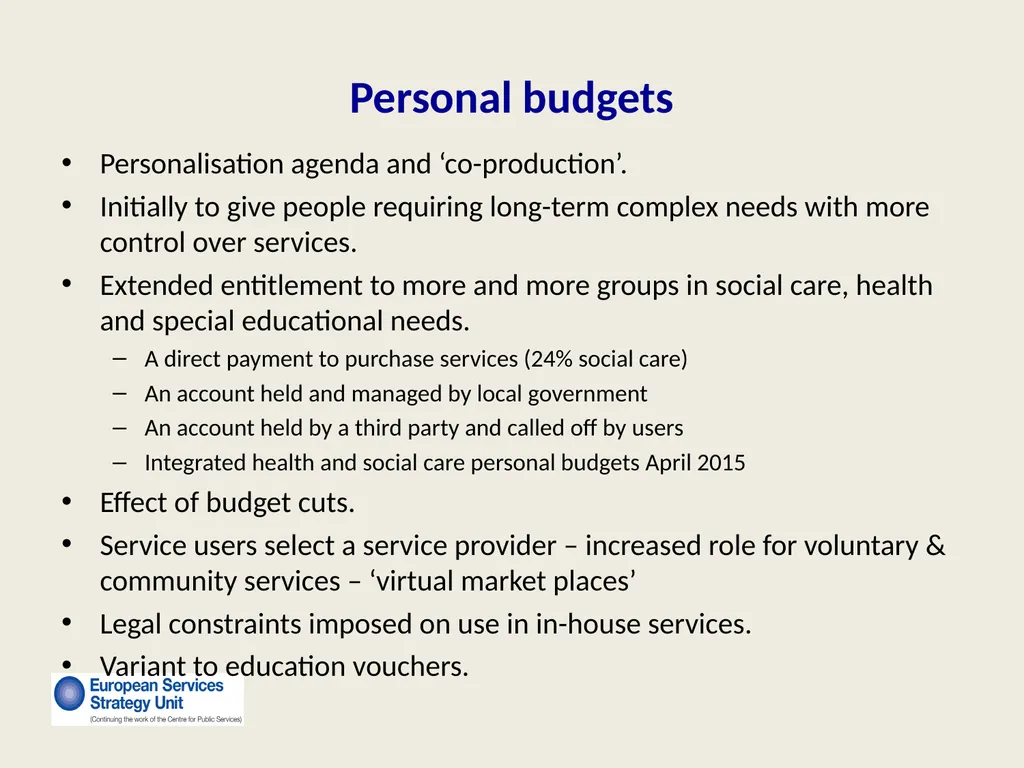 New Forms of Privatization Making It Public: - slide 17 of 25