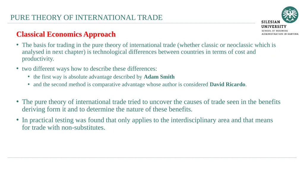 Pure Theory of Trade Lesson I Ingrid Majerova - slide 11 of 22