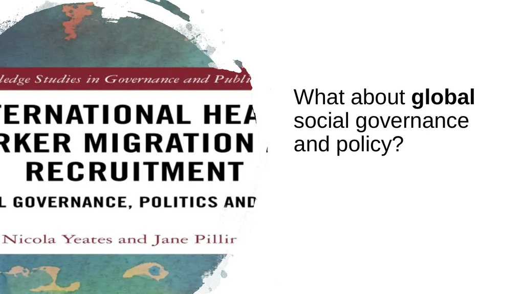 Global health labour migration: gender, global - slide 4 of 12