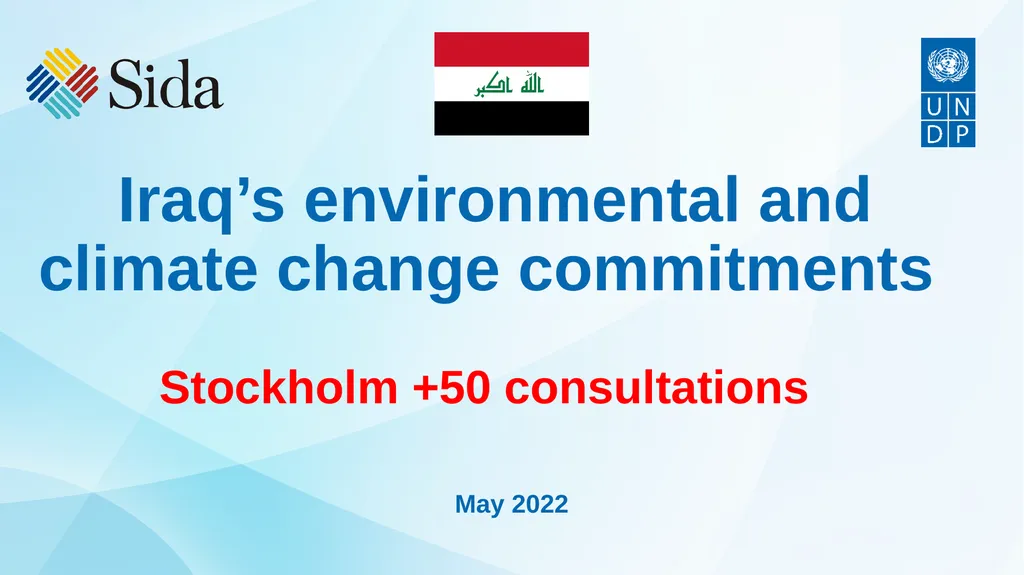 Iraq’s environmental and climate change - slide 1 of 29