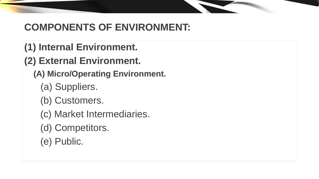 ENVIRONMENT OF STRATEGIC MANAGEMENT. IMPORTANCE OF - slide 6 of 37