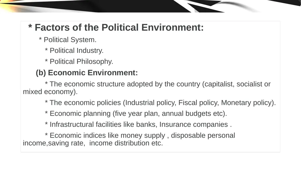 ENVIRONMENT OF STRATEGIC MANAGEMENT. IMPORTANCE OF - slide 8 of 37
