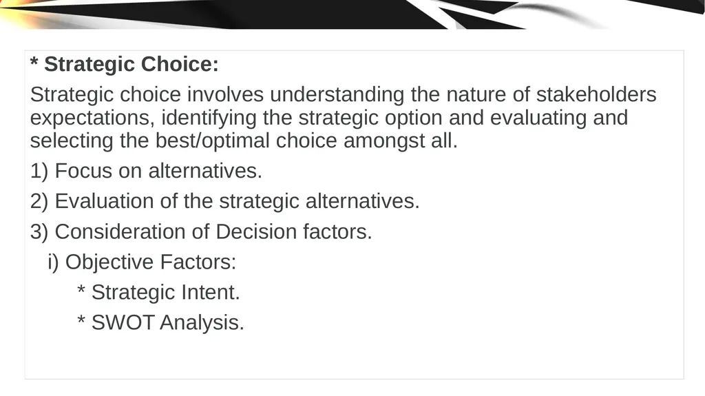 ENVIRONMENT OF STRATEGIC MANAGEMENT. IMPORTANCE OF - slide 22 of 37