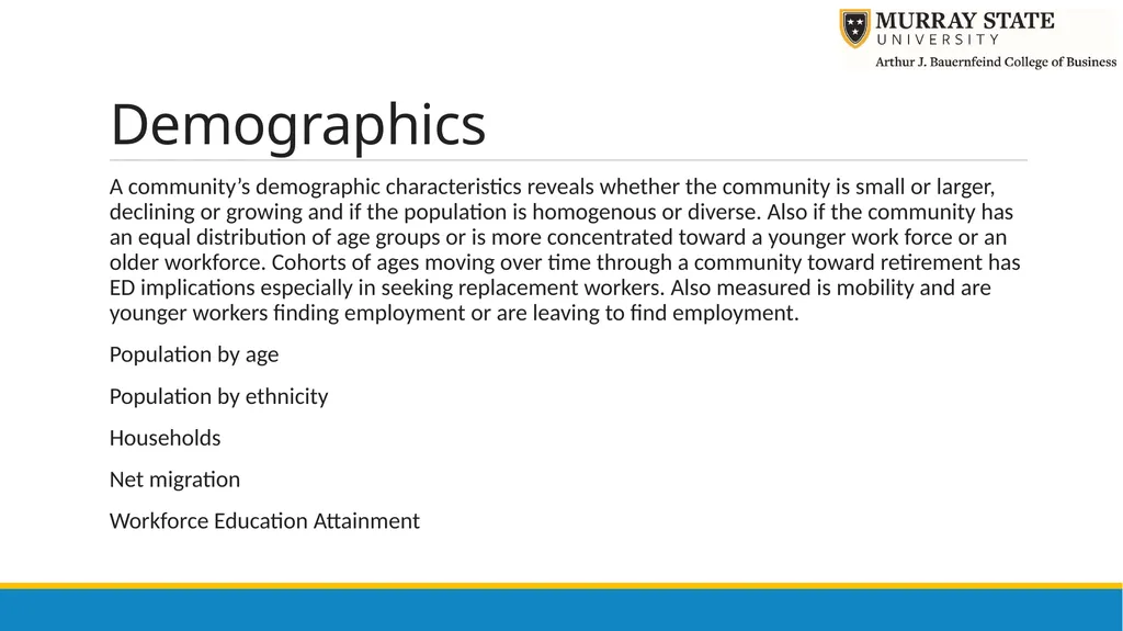 Components of an Economic Profile Presenter: Chris - slide 6 of 37