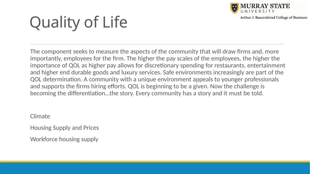 Components of an Economic Profile Presenter: Chris - slide 8 of 37