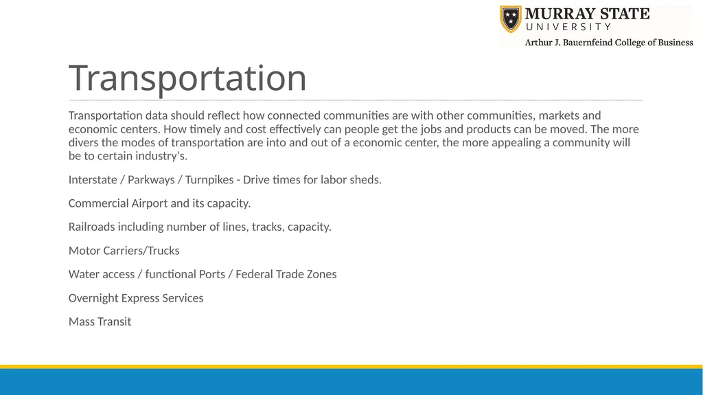 Components of an Economic Profile Presenter: Chris - slide 24 of 37