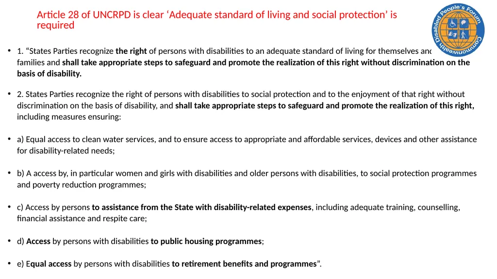 CDPF On-line Disability Equality Capacity Building - slide 8 of 28