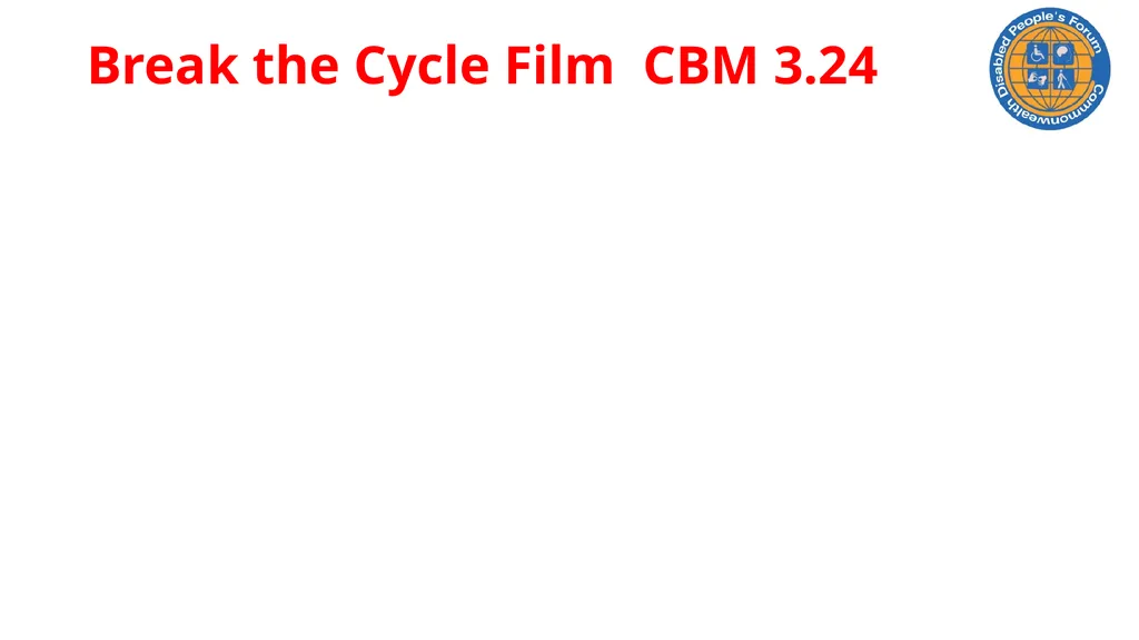 CDPF On-line Disability Equality Capacity Building - slide 6 of 28