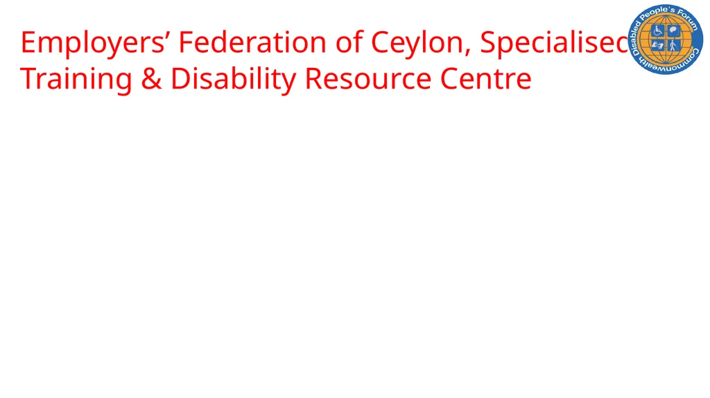 CDPF On-line Disability Equality Capacity Building - slide 25 of 28
