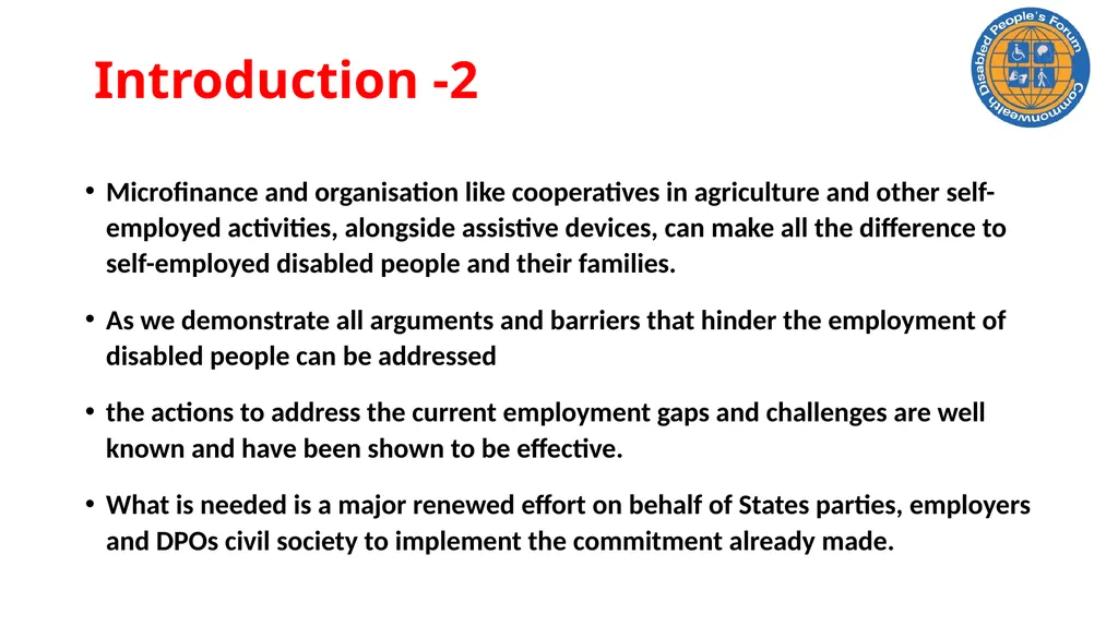CDPF On-line Disability Equality Capacity Building - slide 2 of 28