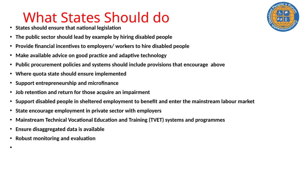 CDPF On-line Disability Equality Capacity Building - slide 28 of 28