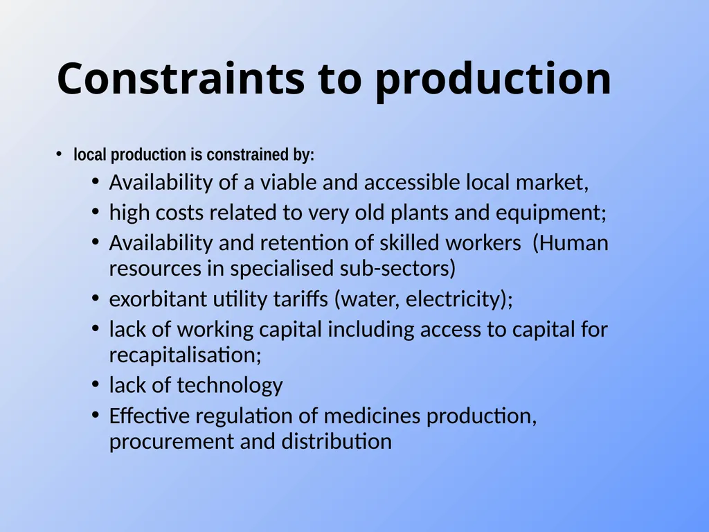 Advancing local pharmaceutical production through - slide 10 of 32